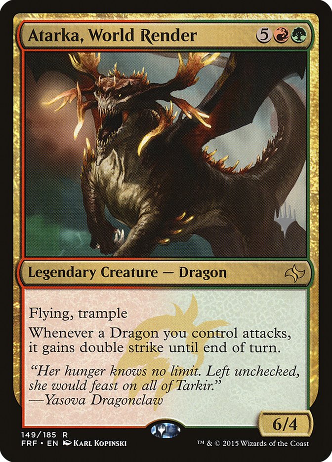 Atarka, World Render (Promo Pack) [Fate Reforged Promos] | I Want That Stuff Brandon