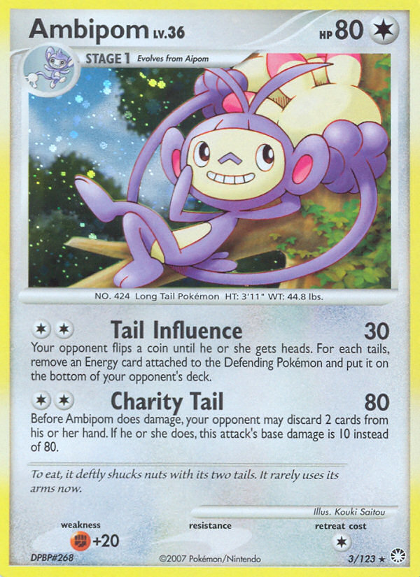 Ambipom (3/123) [Diamond & Pearl: Mysterious Treasures] | I Want That Stuff Brandon