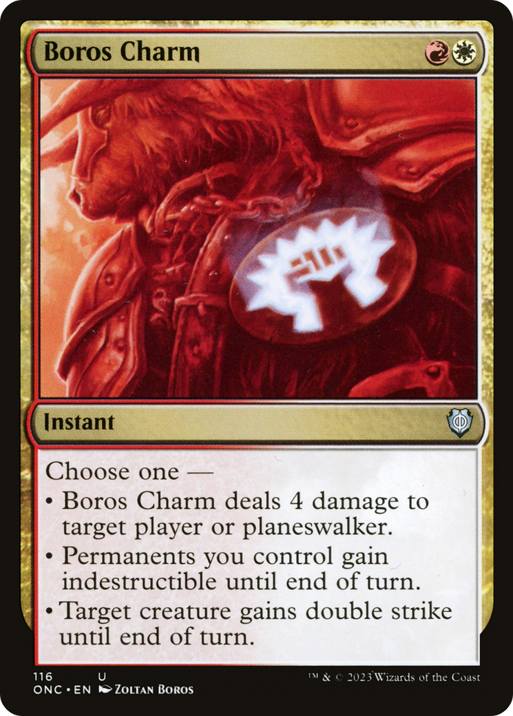 Boros Charm [Phyrexia: All Will Be One Commander] | I Want That Stuff Brandon