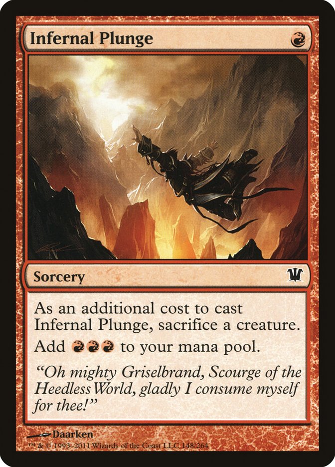 Infernal Plunge [Innistrad] | I Want That Stuff Brandon