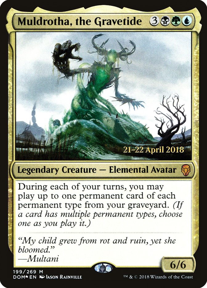 Muldrotha, the Gravetide [Dominaria Prerelease Promos] | I Want That Stuff Brandon