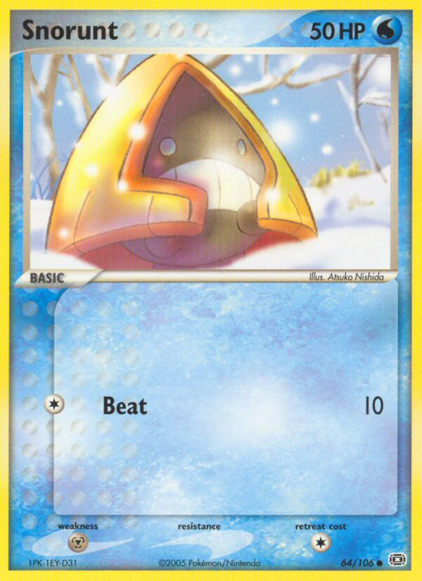 Snorunt (64/106) [EX: Emerald] | I Want That Stuff Brandon