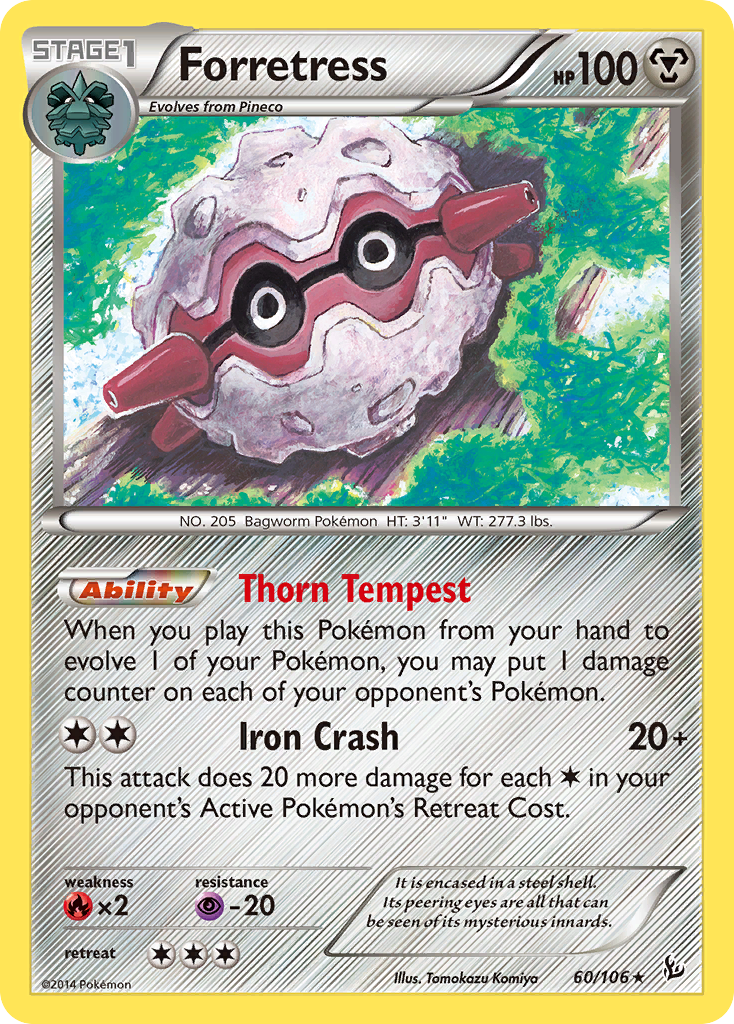 Forretress (60/106) [XY: Flashfire] | I Want That Stuff Brandon