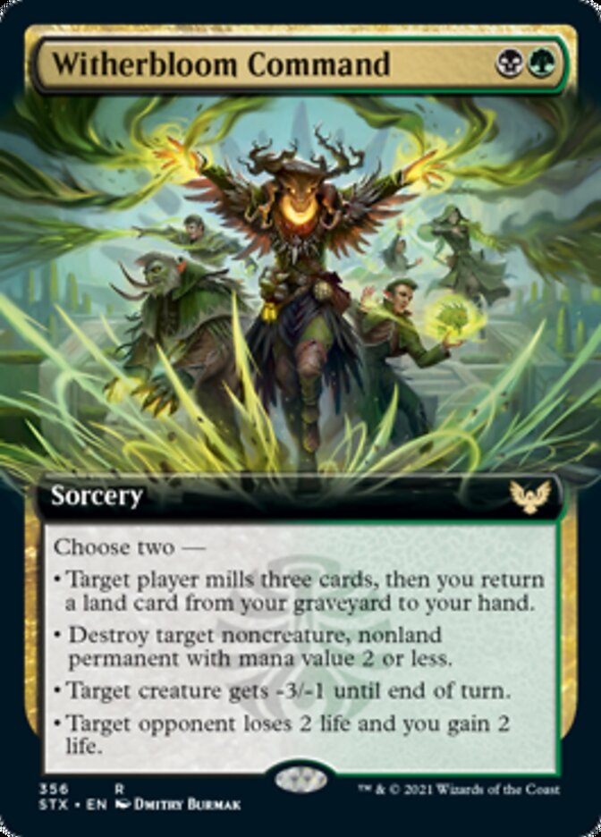 Witherbloom Command (Extended Art) [Strixhaven: School of Mages] | I Want That Stuff Brandon