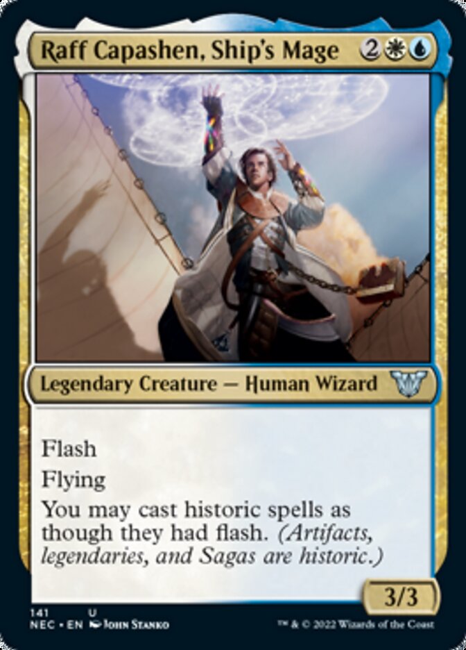 Raff Capashen, Ship's Mage [Kamigawa: Neon Dynasty Commander] | I Want That Stuff Brandon