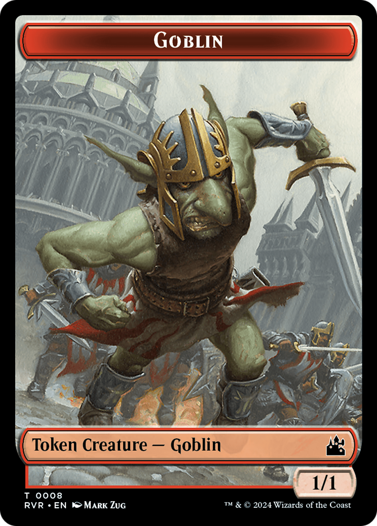 Goblin (0008) // Angel (0003) Double-Sided Token [Ravnica Remastered Tokens] | I Want That Stuff Brandon