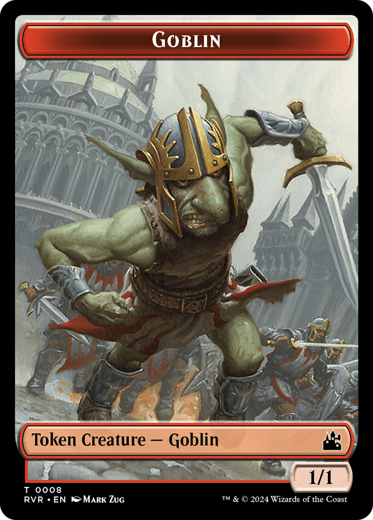 Goblin (0008) // Emblem - Domri Rade Double-Sided Token [Ravnica Remastered Tokens] | I Want That Stuff Brandon
