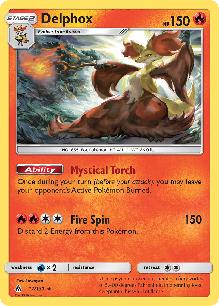 Delphox (17/131) [Sun & Moon: Forbidden Light] | I Want That Stuff Brandon