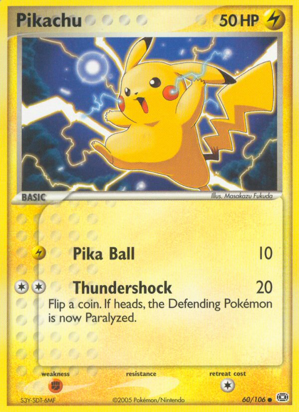 Pikachu (60/106) [EX: Emerald] | I Want That Stuff Brandon