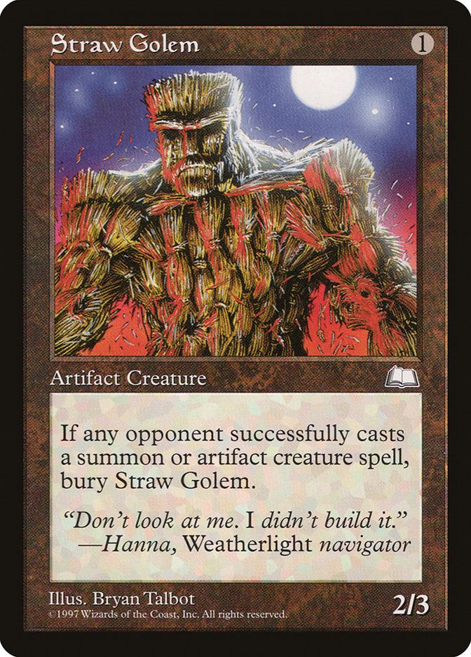 Straw Golem [Weatherlight] | I Want That Stuff Brandon
