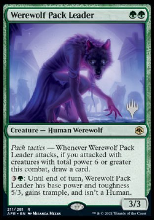 Werewolf Pack Leader (Promo Pack) [Dungeons & Dragons: Adventures in the Forgotten Realms Promos] | I Want That Stuff Brandon