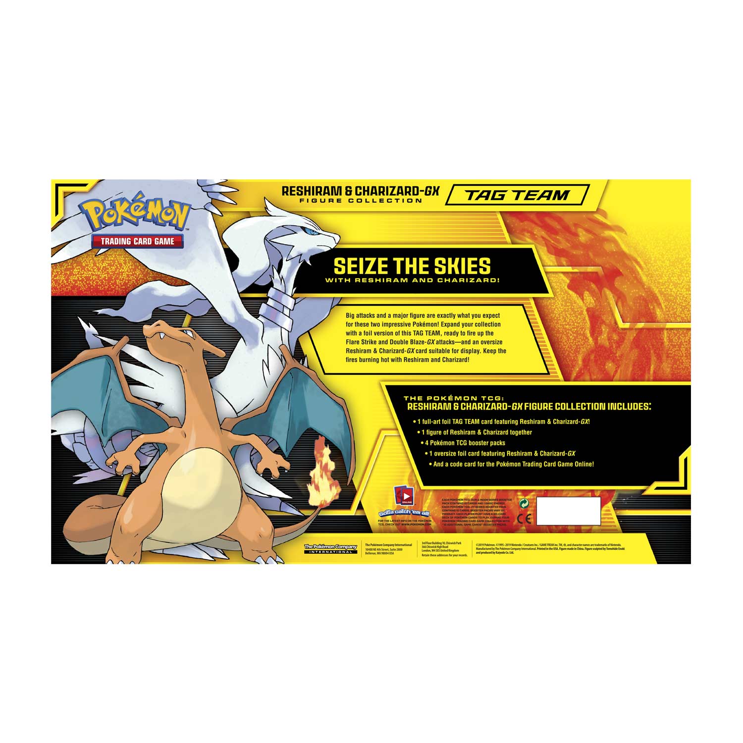 Sun & Moon: Unbroken Bonds - Tag Team Figure Collection (Reshiram & Charizard GX) | I Want That Stuff Brandon