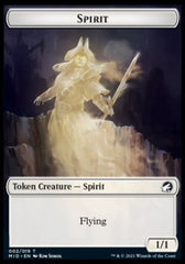 Spirit // Elemental Double-Sided Token [Innistrad: Midnight Hunt Tokens] | I Want That Stuff Brandon