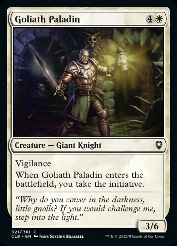 Goliath Paladin [Commander Legends: Battle for Baldur's Gate] | I Want That Stuff Brandon