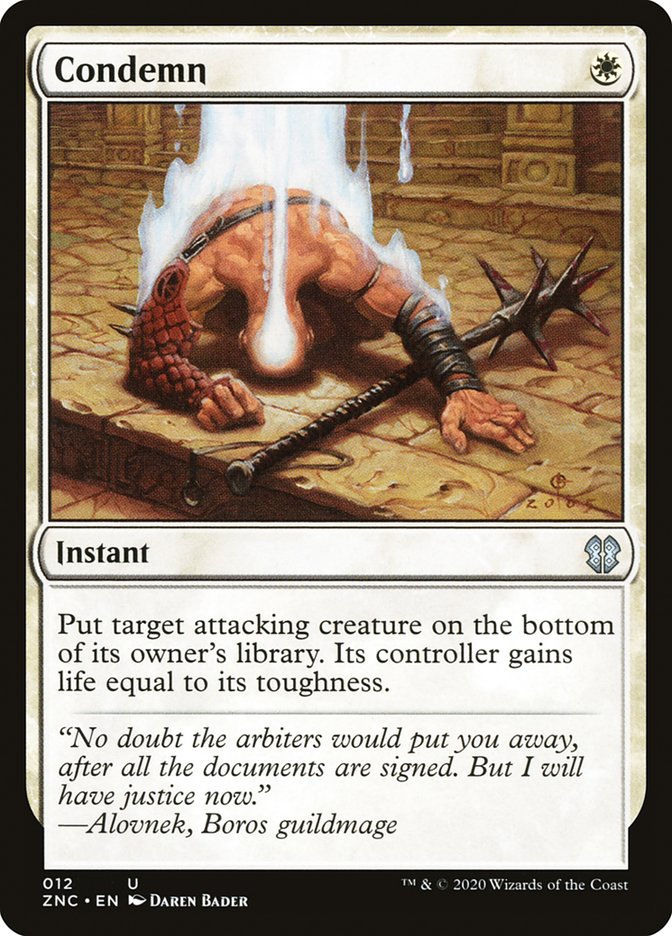 Condemn [Zendikar Rising Commander] | I Want That Stuff Brandon