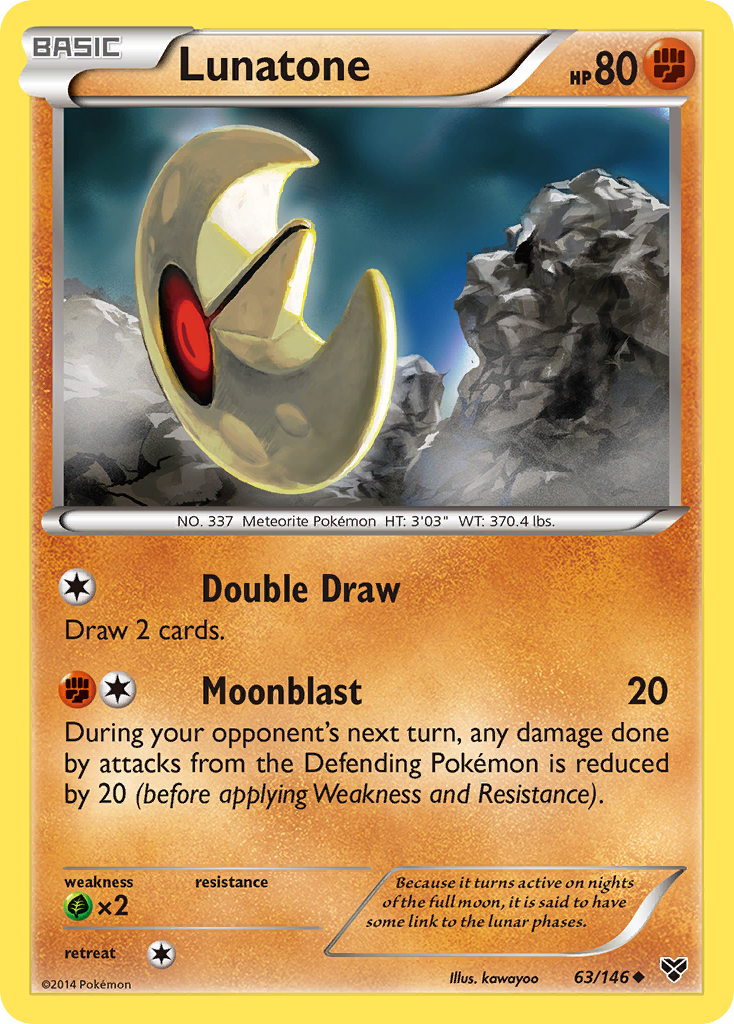 Lunatone (63/146) [XY: Base Set] | I Want That Stuff Brandon