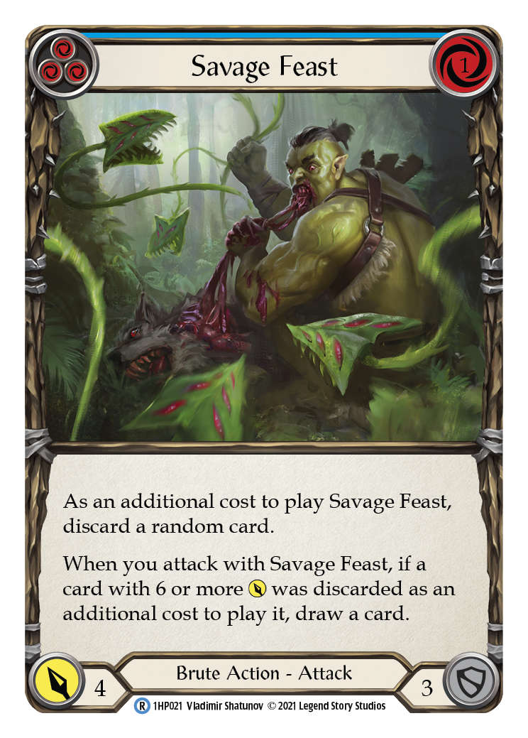 Savage Feast (Blue) [1HP021] | I Want That Stuff Brandon