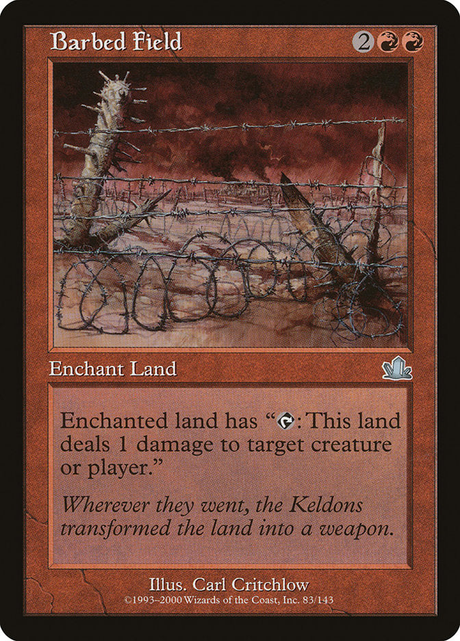 Barbed Field [Prophecy] | I Want That Stuff Brandon