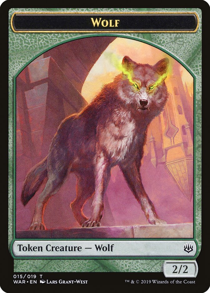 Wolf Token [War of the Spark Tokens] | I Want That Stuff Brandon
