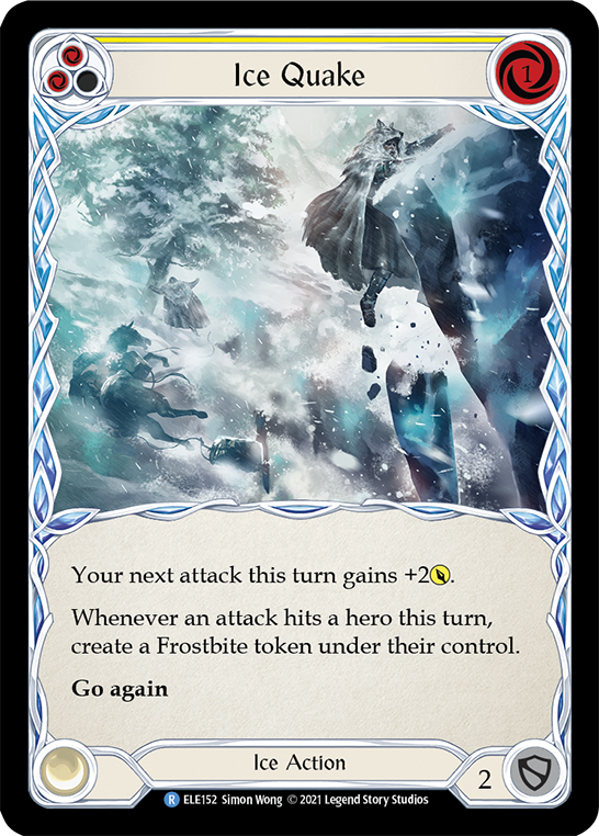 Ice Quake (Yellow) [ELE152] (Tales of Aria)  1st Edition Rainbow Foil | I Want That Stuff Brandon