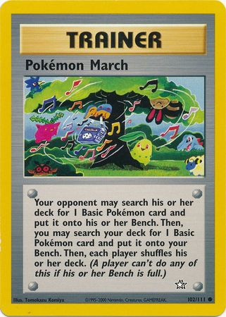 Pokemon March (102/111) [Neo Genesis Unlimited] | I Want That Stuff Brandon