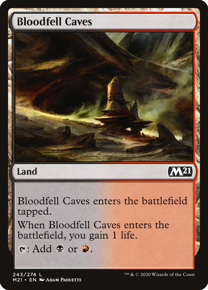 Bloodfell Caves [Core Set 2021] | I Want That Stuff Brandon