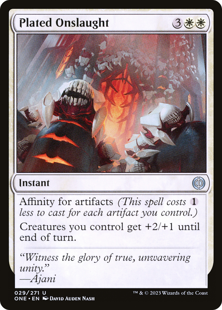 Plated Onslaught [Phyrexia: All Will Be One] | I Want That Stuff Brandon