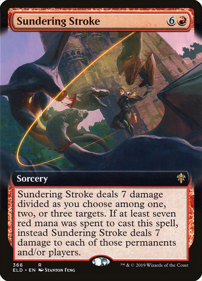 Sundering Stroke (Extended Art) [Throne of Eldraine] | I Want That Stuff Brandon