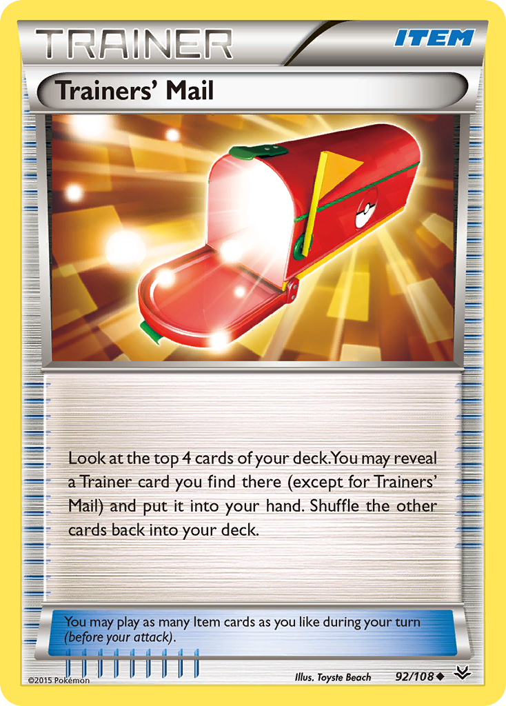 Trainers' Mail (92/108) [XY: Roaring Skies] | I Want That Stuff Brandon