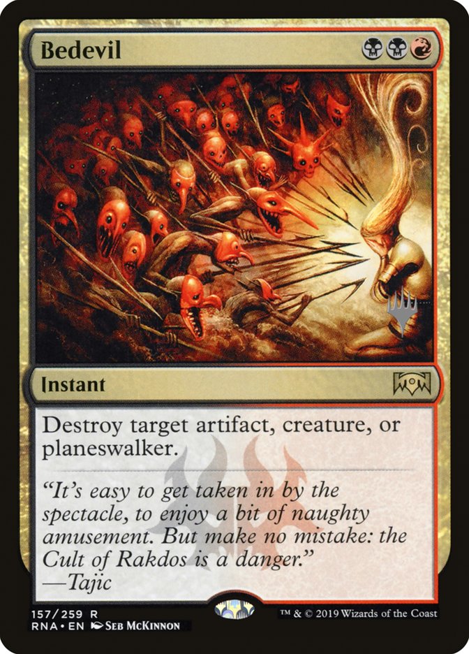 Bedevil (Promo Pack) [Ravnica Allegiance Promos] | I Want That Stuff Brandon