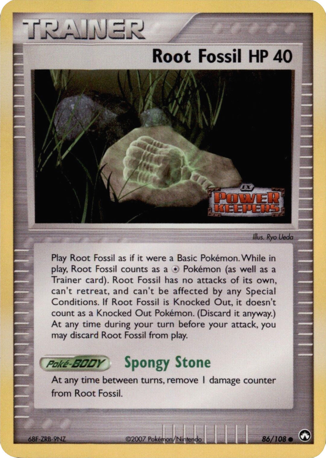 Root Fossil (86/108) (Stamped) [EX: Power Keepers] | I Want That Stuff Brandon