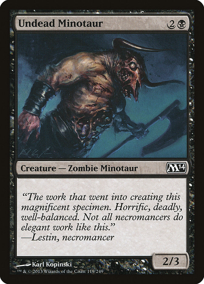 Undead Minotaur [Magic 2014] | I Want That Stuff Brandon