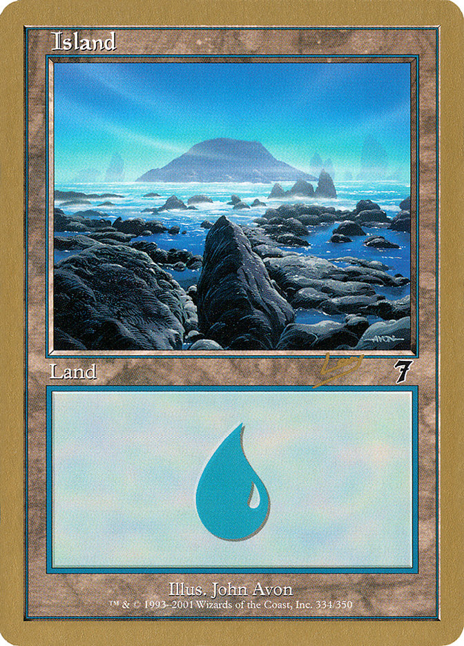 Island (rl334) (Raphael Levy) [World Championship Decks 2002] | I Want That Stuff Brandon