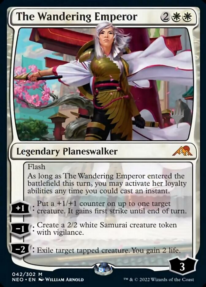 The Wandering Emperor (Promo Pack) [Kamigawa: Neon Dynasty Promos] | I Want That Stuff Brandon