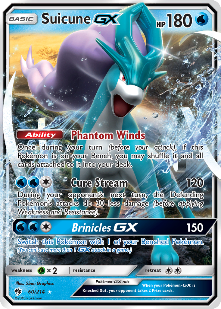 Suicune GX (60/214) [Sun & Moon: Lost Thunder] | I Want That Stuff Brandon