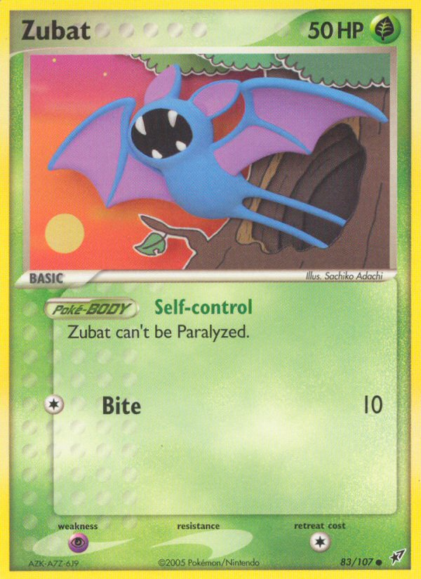 Zubat (83/107) [EX: Deoxys] | I Want That Stuff Brandon