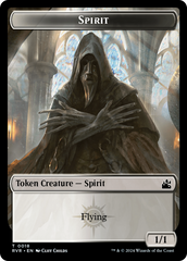 Spirit (0018) // Goblin (0009) Double-Sided Token [Ravnica Remastered Tokens] | I Want That Stuff Brandon