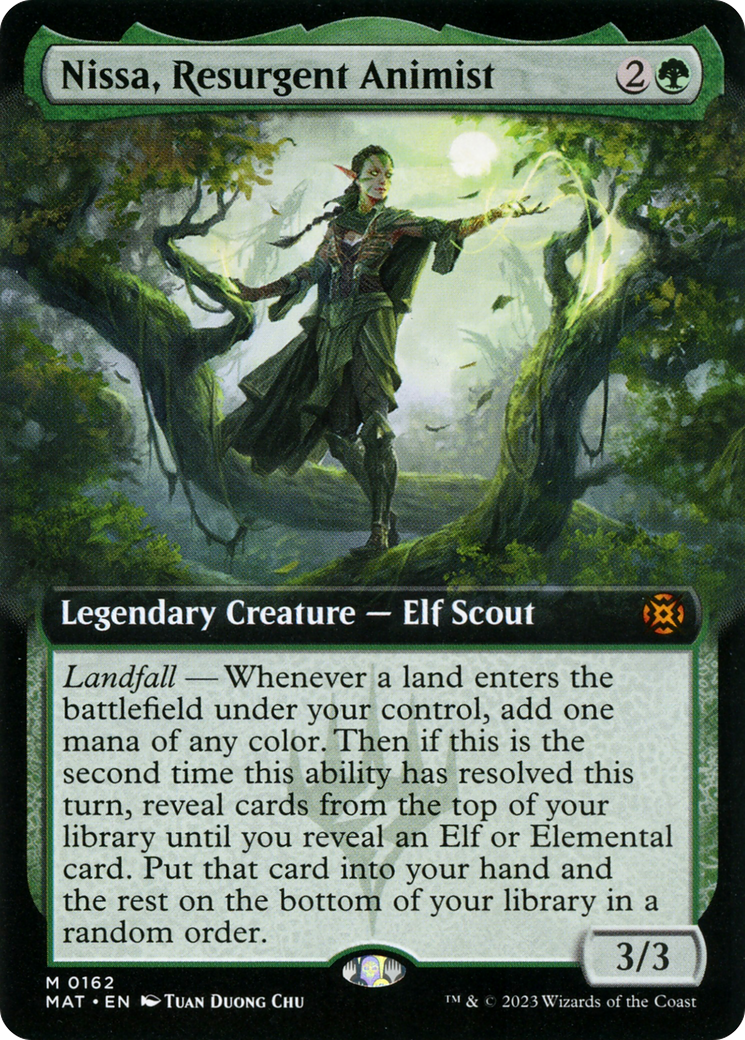 Nissa, Resurgent Animist (Extended Art) [March of the Machine: The Aftermath] | I Want That Stuff Brandon
