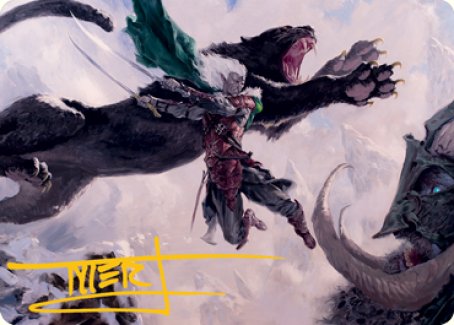 Drizzt Do'Urden Art Card (Gold-Stamped Signature) [Dungeons & Dragons: Adventures in the Forgotten Realms Art Series] | I Want That Stuff Brandon
