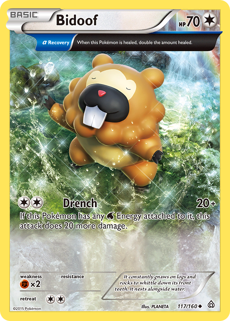 Bidoof (117/160) [XY: Primal Clash] | I Want That Stuff Brandon