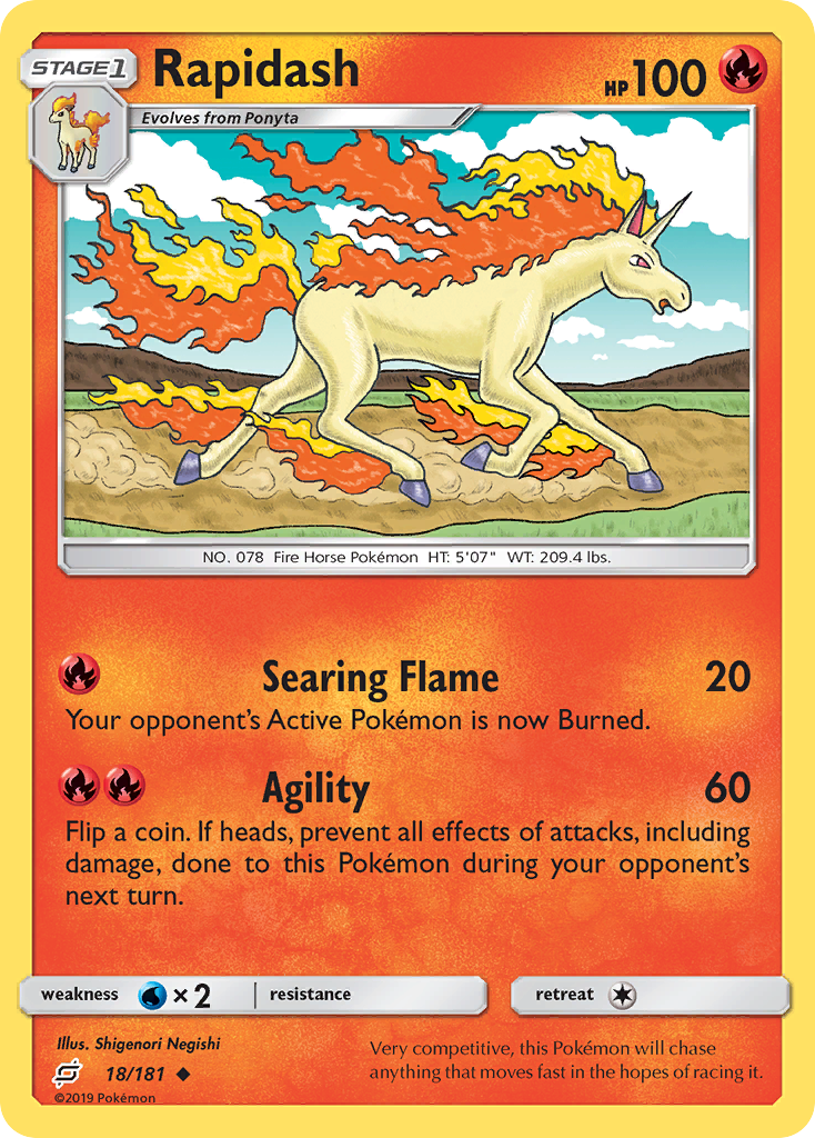 Rapidash (18/181) [Sun & Moon: Team Up] | I Want That Stuff Brandon