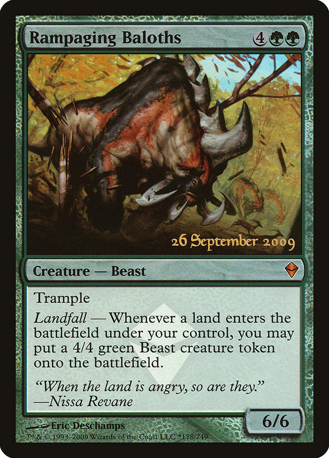 Rampaging Baloths [Zendikar Prerelease Promos] | I Want That Stuff Brandon