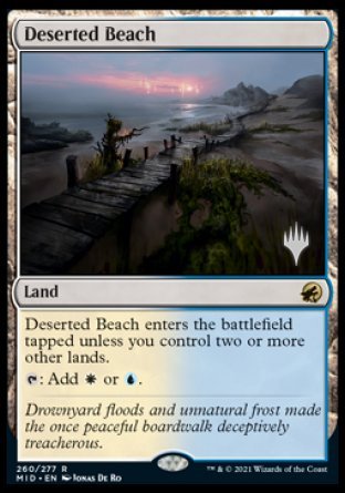 Deserted Beach (Promo Pack) [Innistrad: Midnight Hunt Promos] | I Want That Stuff Brandon