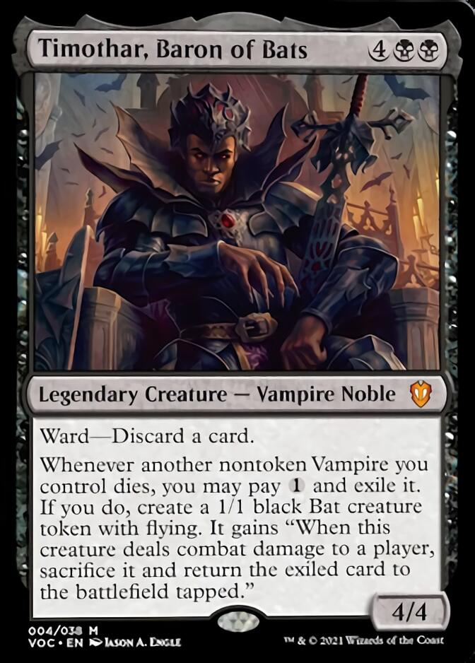 Timothar, Baron of Bats [Innistrad: Crimson Vow Commander] | I Want That Stuff Brandon