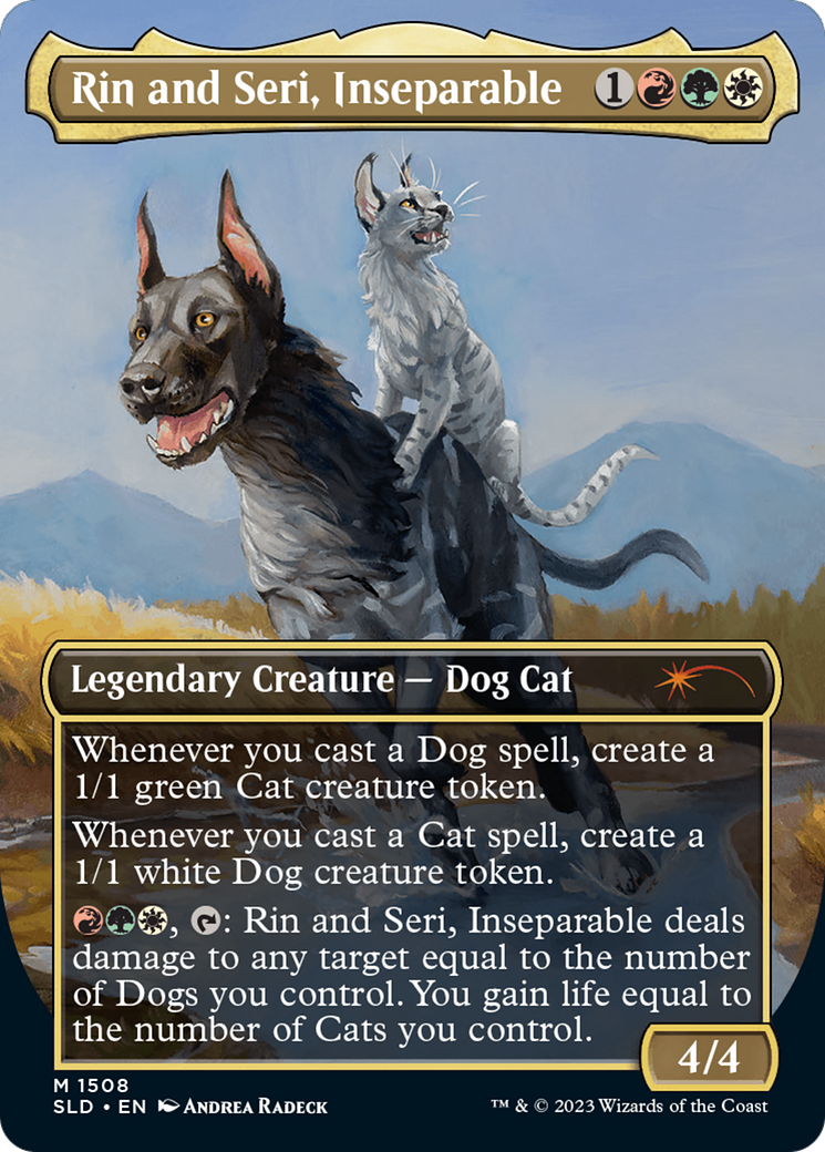 Rin and Seri, Inseparable (1508) // Rin and Seri, Inseparable [Secret Lair Commander Deck: Raining Cats and Dogs] | I Want That Stuff Brandon