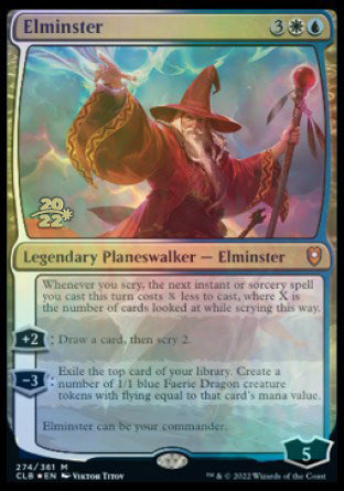 Elminster [Commander Legends: Battle for Baldur's Gate Prerelease Promos] | I Want That Stuff Brandon