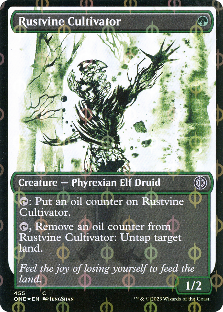 Rustvine Cultivator (Showcase Ichor Step-and-Compleat Foil) [Phyrexia: All Will Be One] | I Want That Stuff Brandon