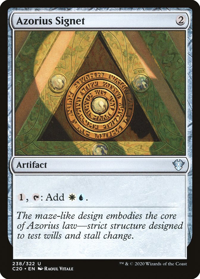 Azorius Signet [Commander 2020] | I Want That Stuff Brandon