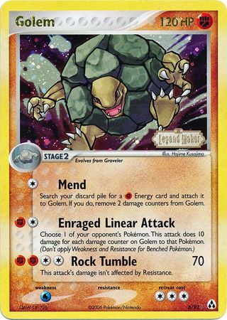 Golem (6/92) (Stamped) [EX: Legend Maker] | I Want That Stuff Brandon