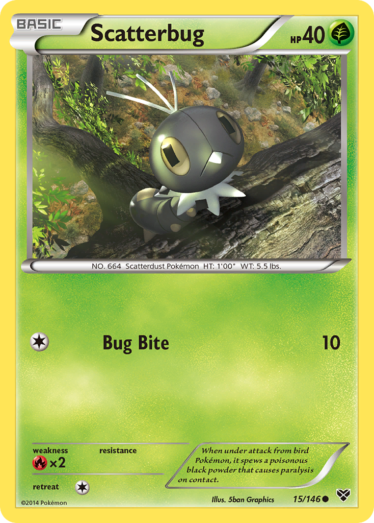 Scatterbug (15/146) [XY: Base Set] | I Want That Stuff Brandon